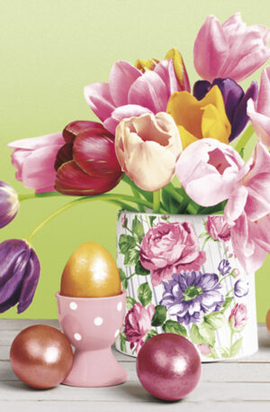 Husvet-Tulips-Bouquet-szalveta-20-db-os-33x33-cm