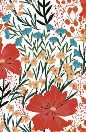 Pipacs-Wild-Flowers-szalveta-20-db-os-33x33-cm