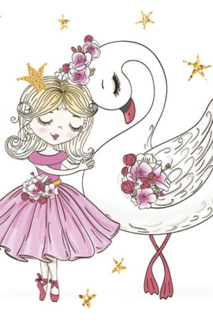 Balett-Balerina-With-Swan-szalveta-20-db-os-33x33