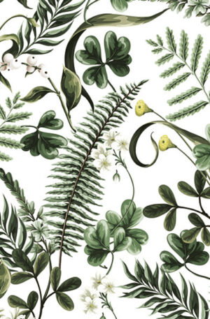 Virag-Ferns-Green-Leaves-szalveta-20-db-os-33x33-c