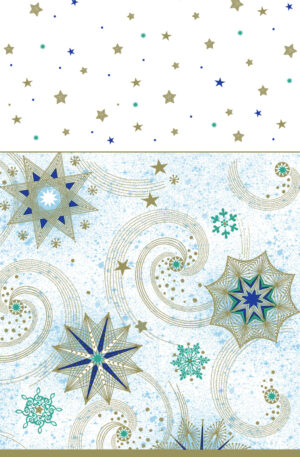 Karacsony-Stars-and-Twirls-papir-asztalterito-120x
