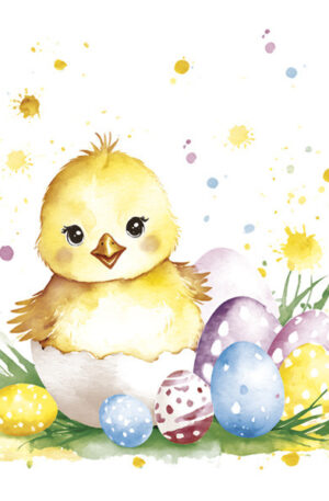 Husvet-Chick-in-Eggshell-szalveta-20-db-os-33x33-c
