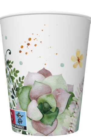 Virag-Floral-Frame-papir-pohar-8-db-os-250-ml
