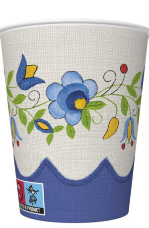 Himzes-Folk-papir-pohar-8-db-os-250-ml