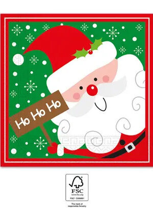 Santa-Claus-Ho-Ho-Ho-Karacsony-szalveta-20-db-os-3