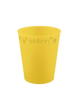 Sarga-Yellow-micro-premium-muanyag-pohar-250-ml
