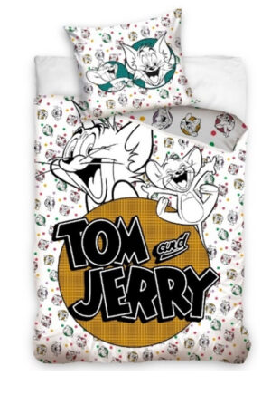 Tom-es-Jerry-White-agynemuhuzat-140200cm-70x90-cm