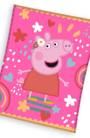 Peppa-malac-Piggy-Tales-coral-fleece-polar-takaro