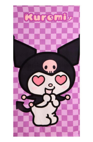 Hello-Kitty-Kuromi-Heart-furdolepedo-strand-torolk