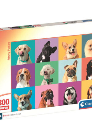 Allatos-Funny-Faces-300-db-os-puzzle-Clementoni