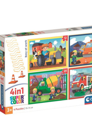 Munkagepek-Busy-at-Work-4-az-1-ben-puzzle-Clemento