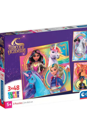 Unikornis-Akademia-Riders-3x48-db-os-puzzle-Clemen