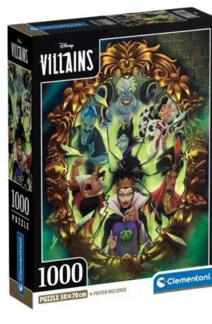 Disney-Gonoszok-Mirror-1000-db-os-puzzle-Clementon