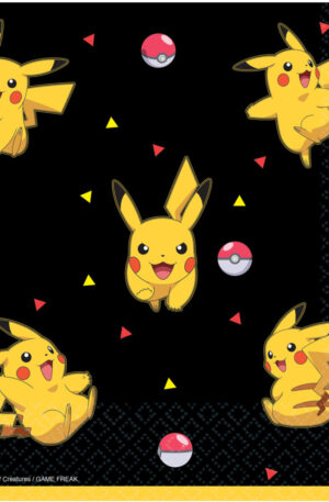 Pokemon-Yellow-Thunder-szalveta-16-db-os-33x33-cm