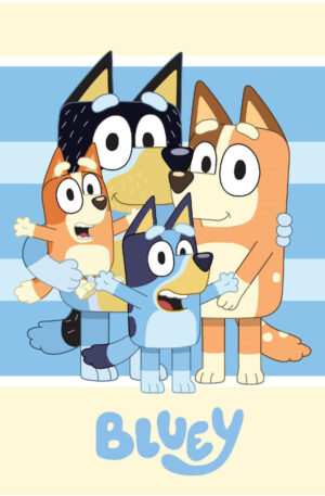 Bluey-Happiness-polar-takaro-100x140cm