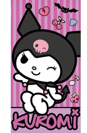 Hello-Kitty-Punk-Kuromi-furdolepedo-strand-torolko