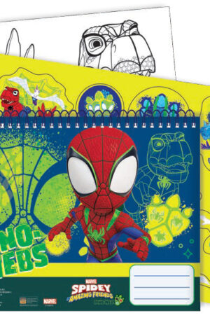 Pokember-Spidey-Dino-Webs-A-4-spiral-vazlatfuzet-4