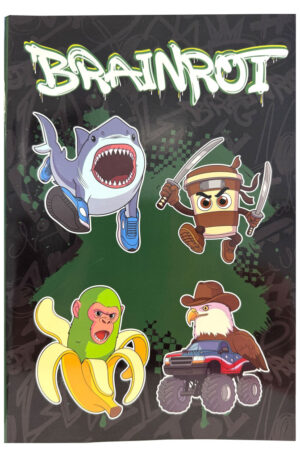 Brainrot-Bananini-B-5-vonalas-fuzet-40-lapos