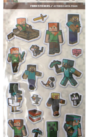 Minecraft-Pixel-Pals-pufi-szivacs-matrica-szett