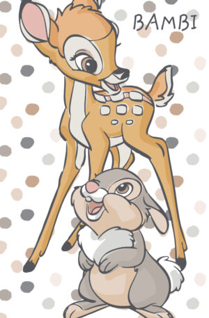 Disney-Bambi-Thumper-furdolepedo-strand-torolkozo