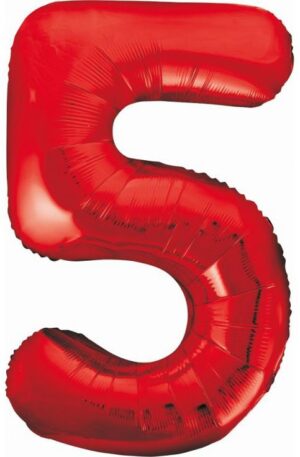 Red-Piros-5-os-szam-folia-lufi-85-cm