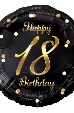 Happy-Birthday-Black-Gold-18-folia-lufi-36-cm
