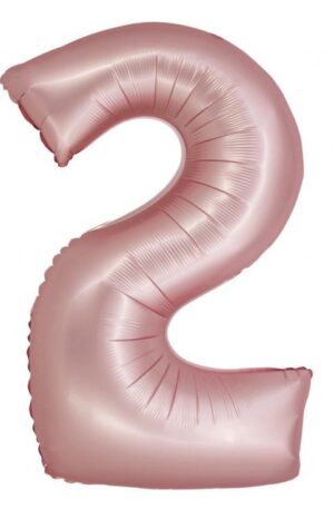 Light-Pink-Matt-Rozsaszin-2-es-szam-folia-lufi-76