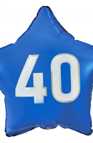 Kek-Happy-Birthday-40-Blue-csillag-folia-lufi-44-c