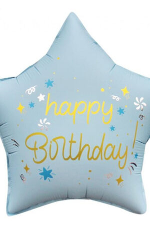 Happy-Birthday-Matt-Blue-csillag-folia-lufi-44-cm