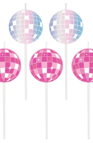 Disco-gombok-Party-tortagyertya-gyertya-szett-5-db