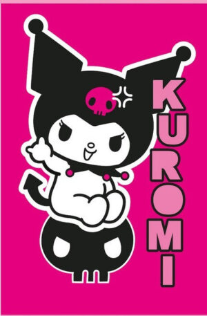 Hello-Kitty-Kuromi-Rebel-furdolepedo-strand-torolk