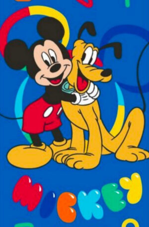 Disney-Mickey-Pluto-Joy-furdolepedo-strand-torolko