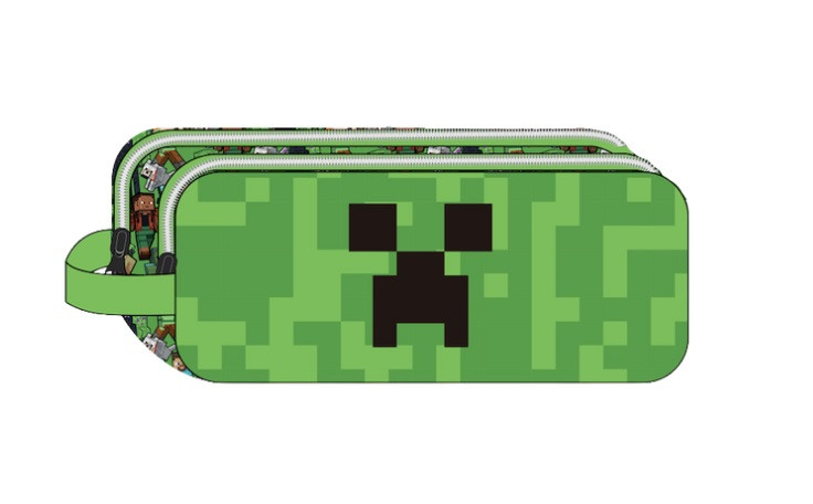 Minecraft-Face-2-rekeszes-tolltarto-23-cm