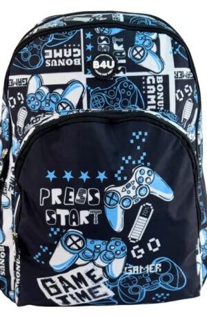 Gamer-Press-Start-iskolataska-taska-44-cm