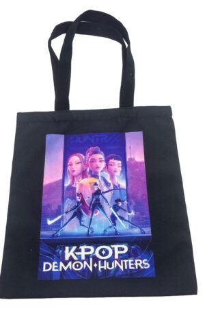K-pop-Demonvadaszok-Neon-Warriors-shopping-bag-bev