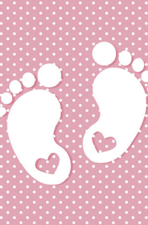 Babavaro-Little-Feet-Pink-szalveta-20-db-os-33x33