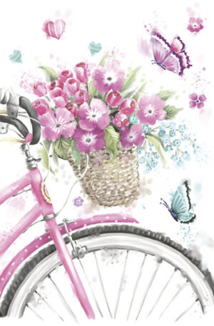 Virag-Pink-Bicycle-with-Basket-szalveta-20-db-os-3