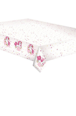 Unikornis-Pink-Heart-papir-asztalterito-120x180-cm