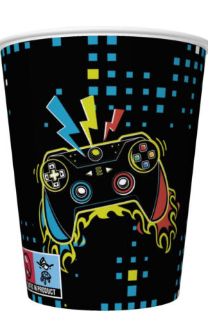 Gamer-Play-Pad-papir-pohar-8-db-os-250-ml