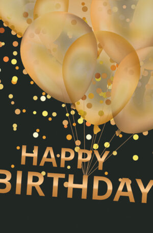 Happy-Birthday-Black-szalveta-20-db-os-25x25-cm