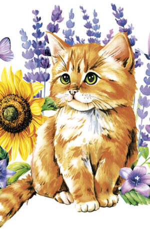 Cicas-Watercolour-Kitten-szalveta-20-db-os-33x33-c