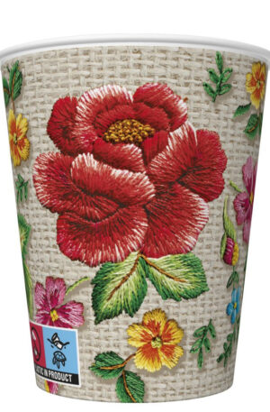Rozsa-Embroidery-Folk-papir-pohar-8-db-os-250-ml
