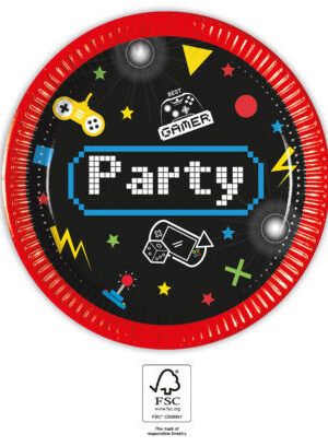 Gaming-Party-papirtanyer-8-db-os-20-cm-FSC