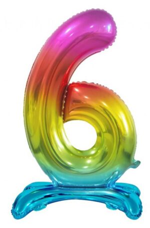Rainbow-Szines-6-os-szam-folia-lufi-talppal-74-cm