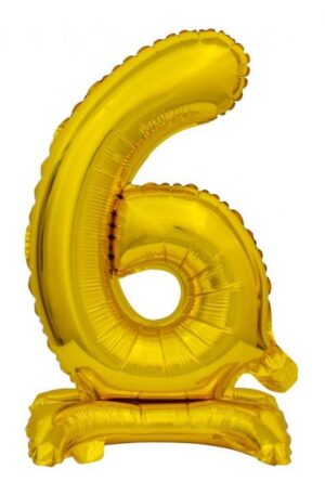 Gold-Arany-mini-6-os-szam-folia-lufi-talppal-38-cm
