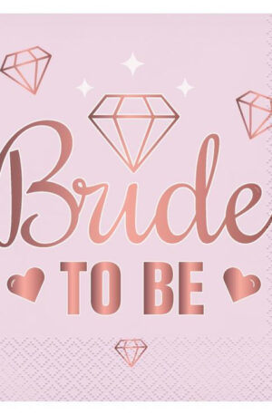 Bride-To-Be-Pink-szalveta-20-db-os-33x33-cm