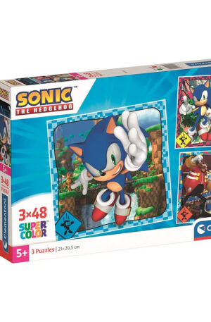 Sonic-a-sundiszno-3x48-db-os-puzzle-Clementoni