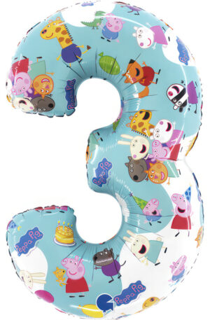 Peppa-malac-Blue-3-as-szam-folia-lufi-66-cm
