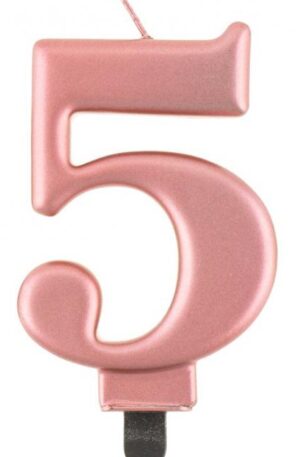 Rose-Gold-Metallic-szamgyertya-tortagyertya-5-os