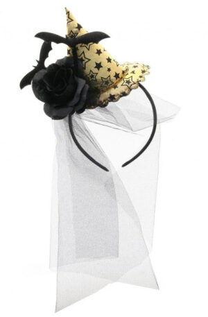 Gold-hat-with-veil-Arany-fejpant-fatyollal